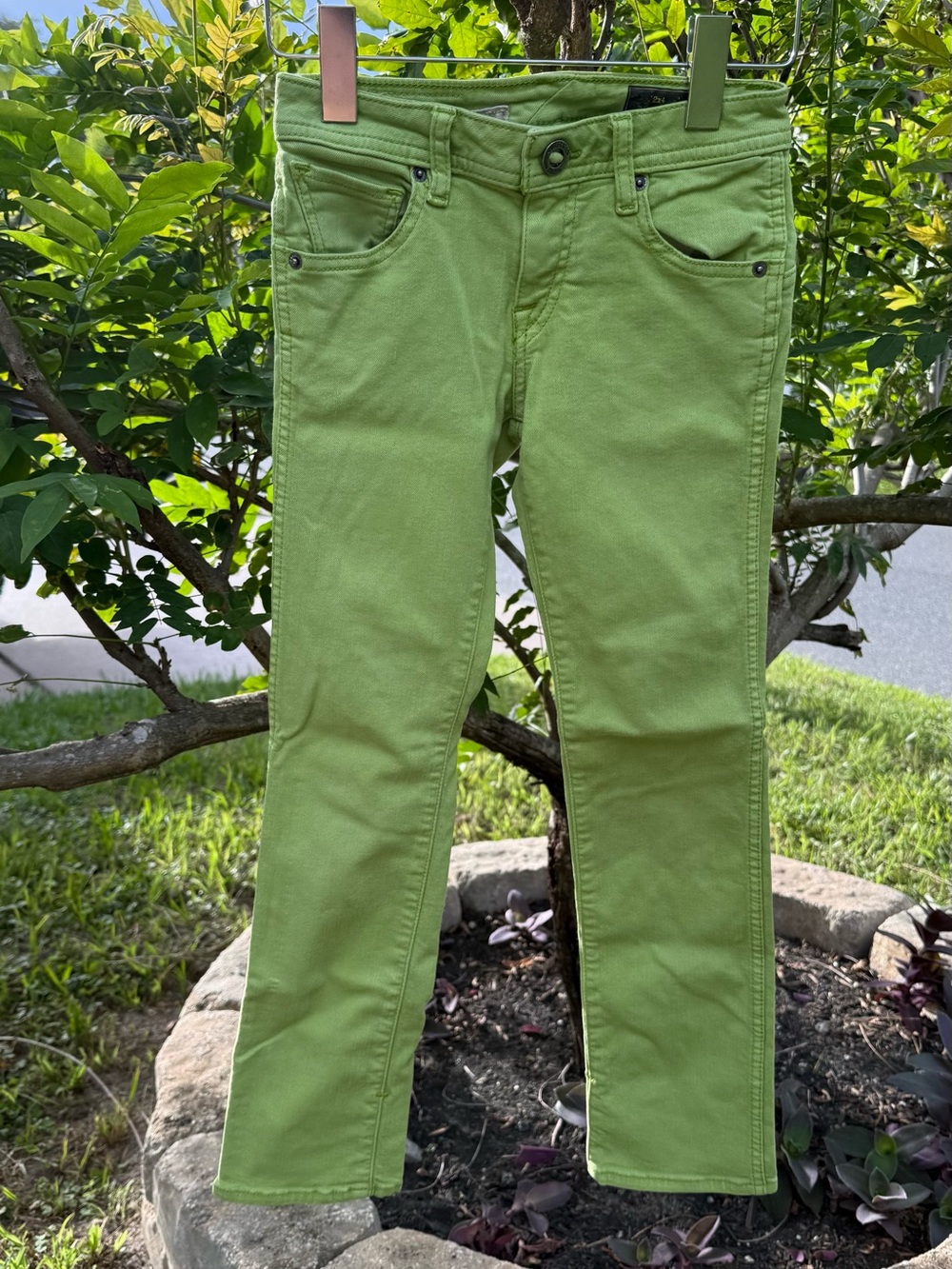 Volcom Kids Green Stretch Skinny Jeans